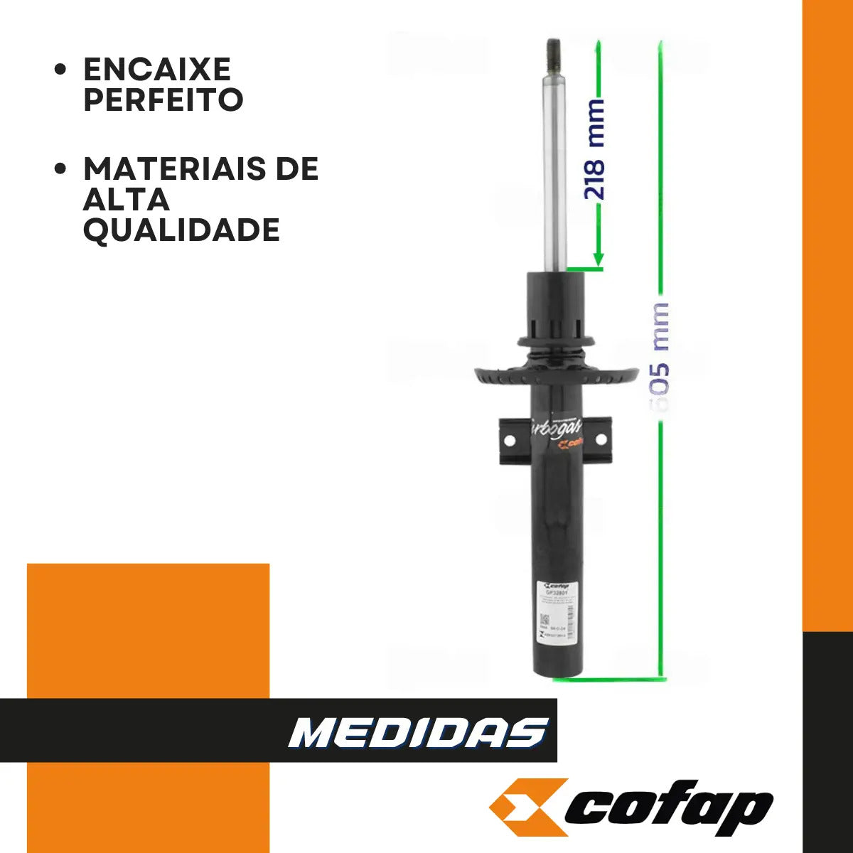 Par Amortecedor Dianteiro Saveiro Robust 2019 Cofap