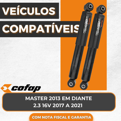 Par Amortecedor Traseiro Master 2.3 16v Original Cofap