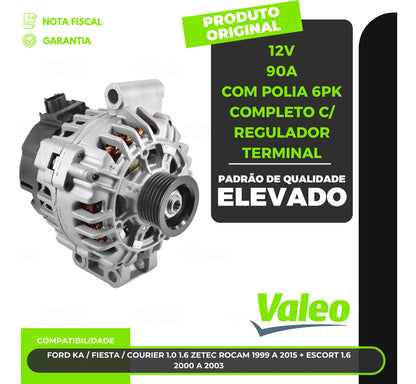 Alternador Ka Fiesta Courier Zetec Rocam 1.0 1.6 Escort