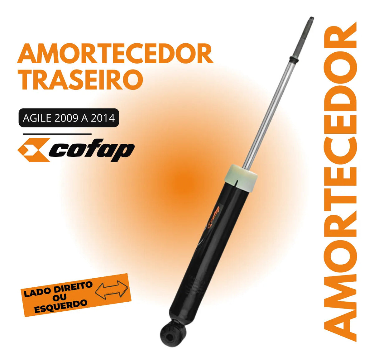 Amortecedor Traseiro Original Cofap Agile 1.4 2009 A 2014