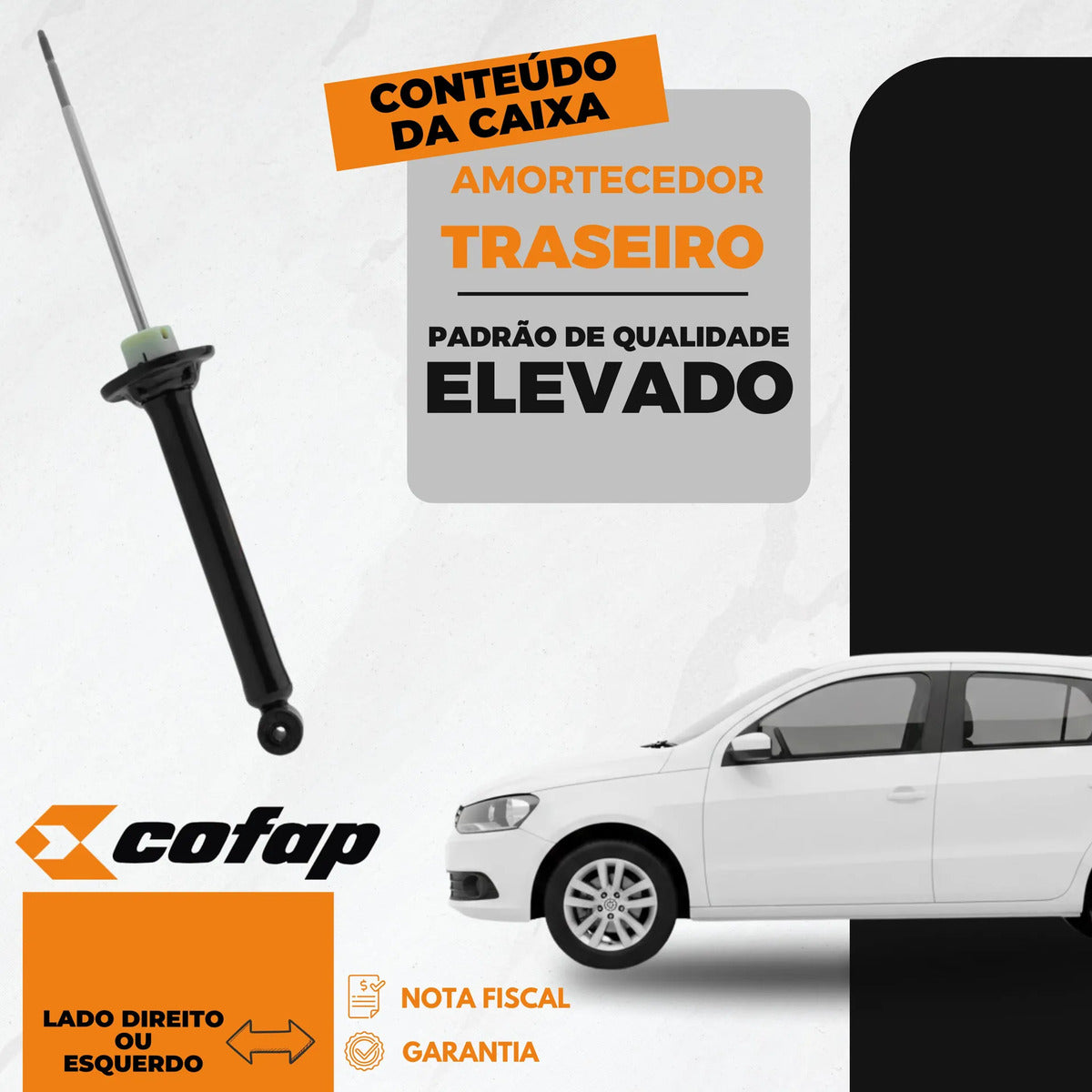 Amortecedor Traseiro Cofap Gol G5 A G7 2008 Em Diante