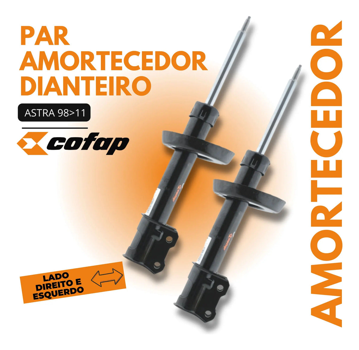 Par Amortecedor Dianteiro Astra 98 11 Cofap Gp32276 Gp32277