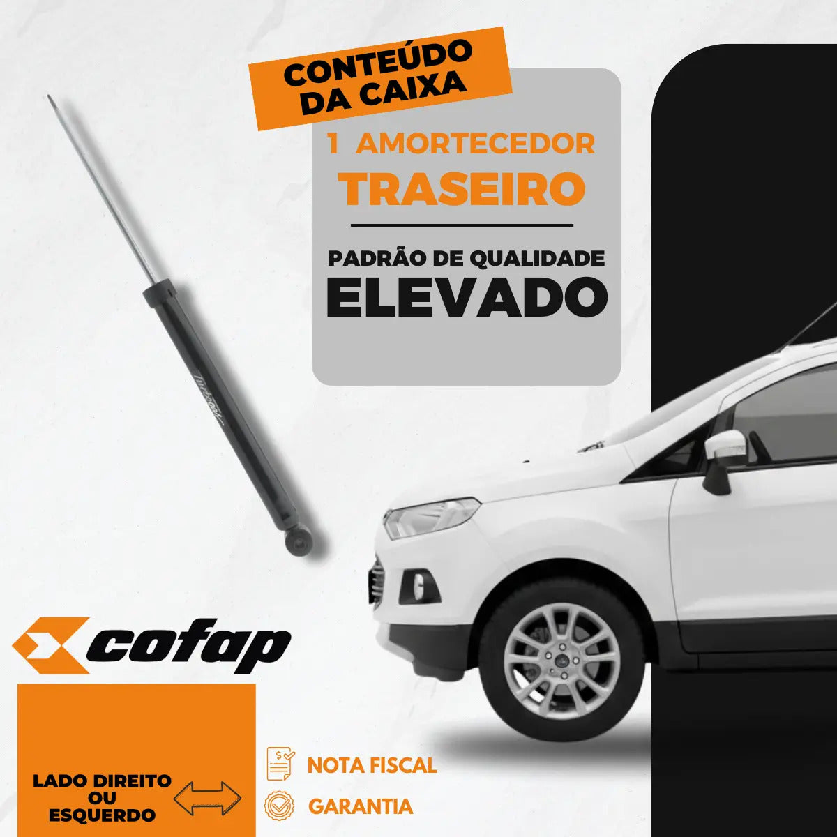 Amortecedor Traseiro Ford Ecosport 2003 A 2012 Todos - Cofap