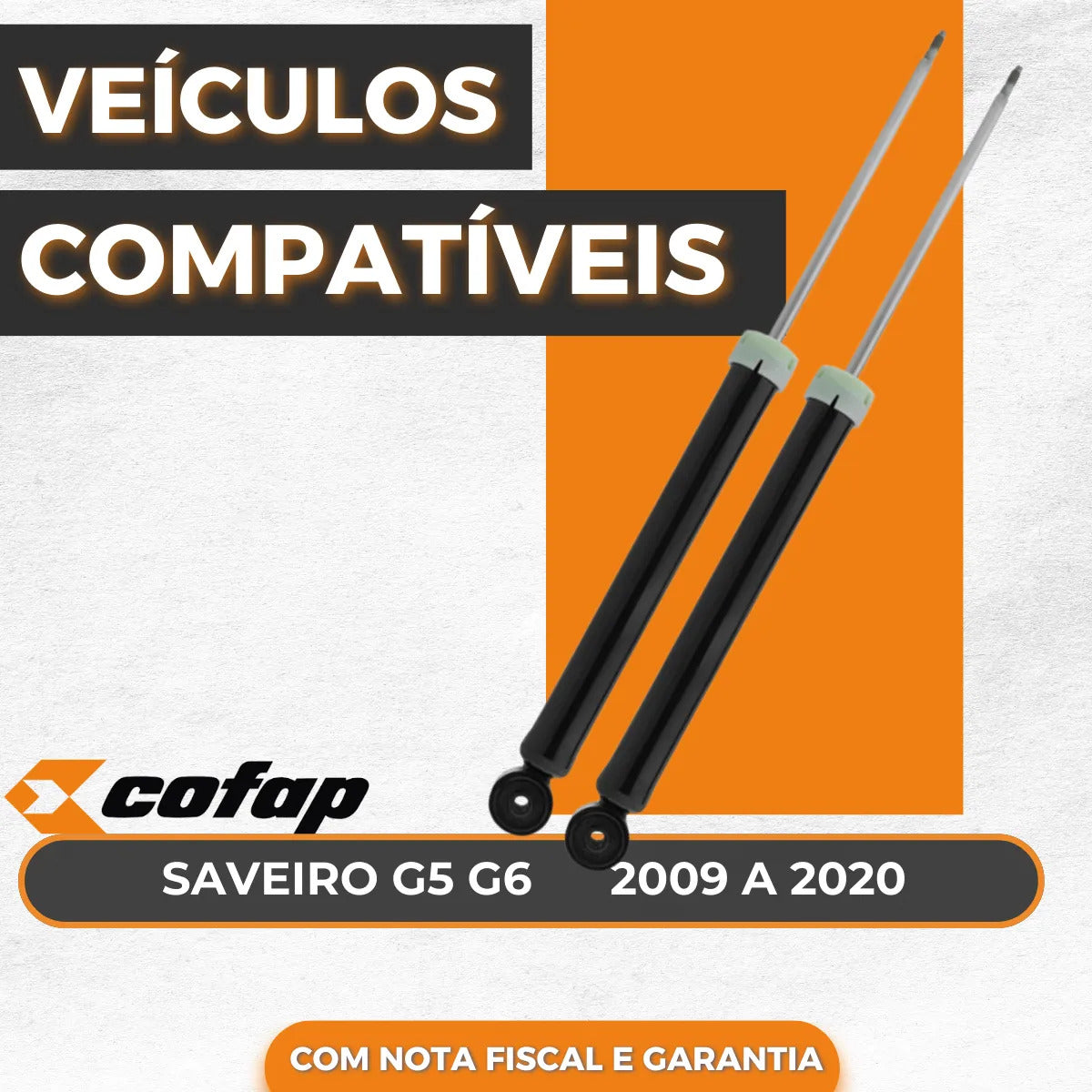 Par Amortecedor Saveiro G5 /g6 Traseiro Gb48084 Cofap