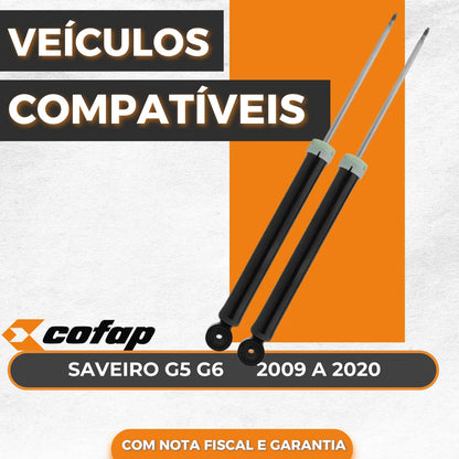Par Amortecedor Saveiro G5 /g6 Traseiro Gb48084 Cofap