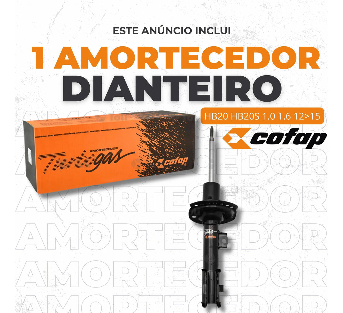 Amortecedor Dianteiro Esquerdo Hb20 2012-2015 Cofap Gp30535