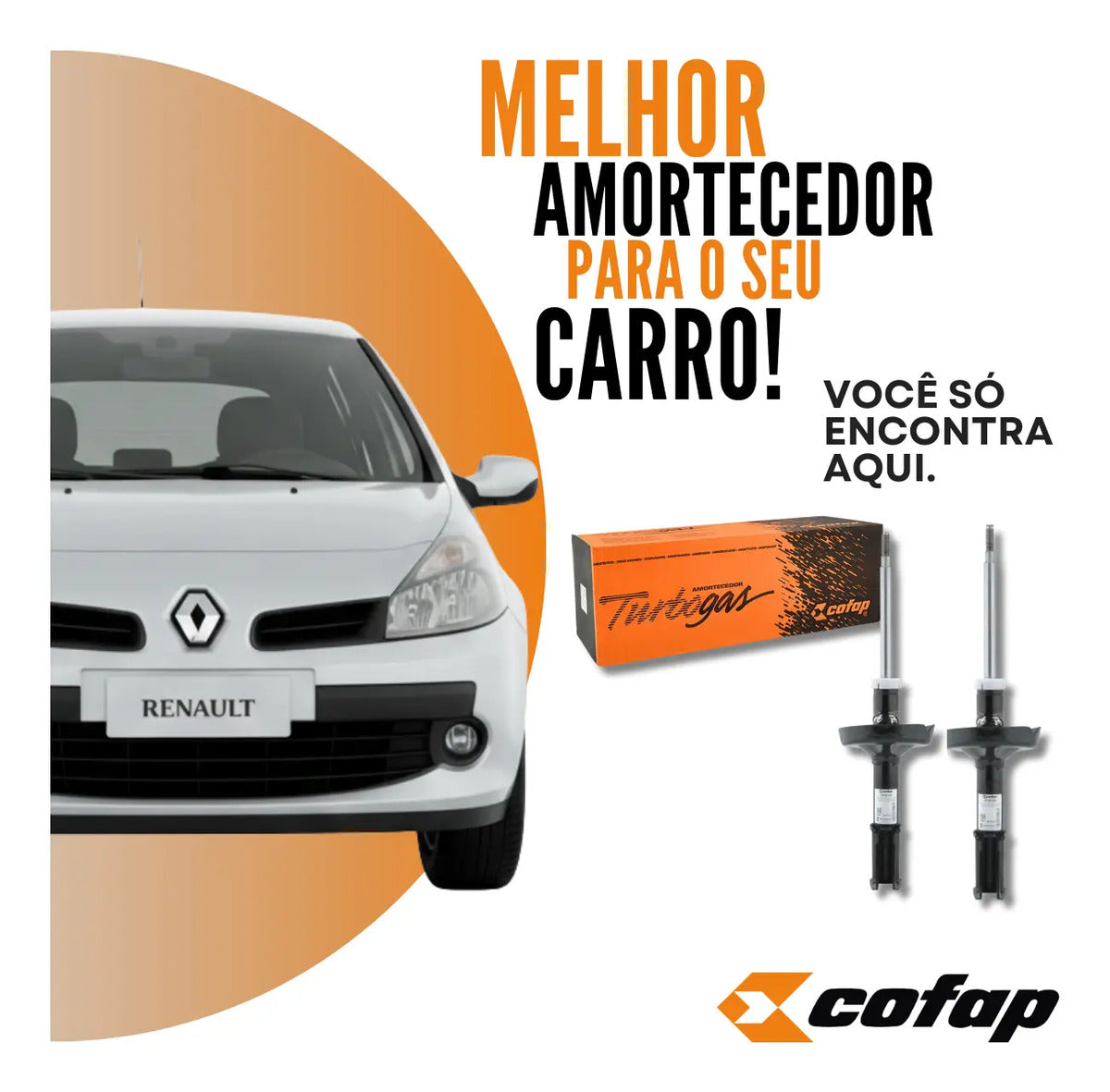 Par Amortecedor Dianteiro Clio 1.0 99.. - Cofap