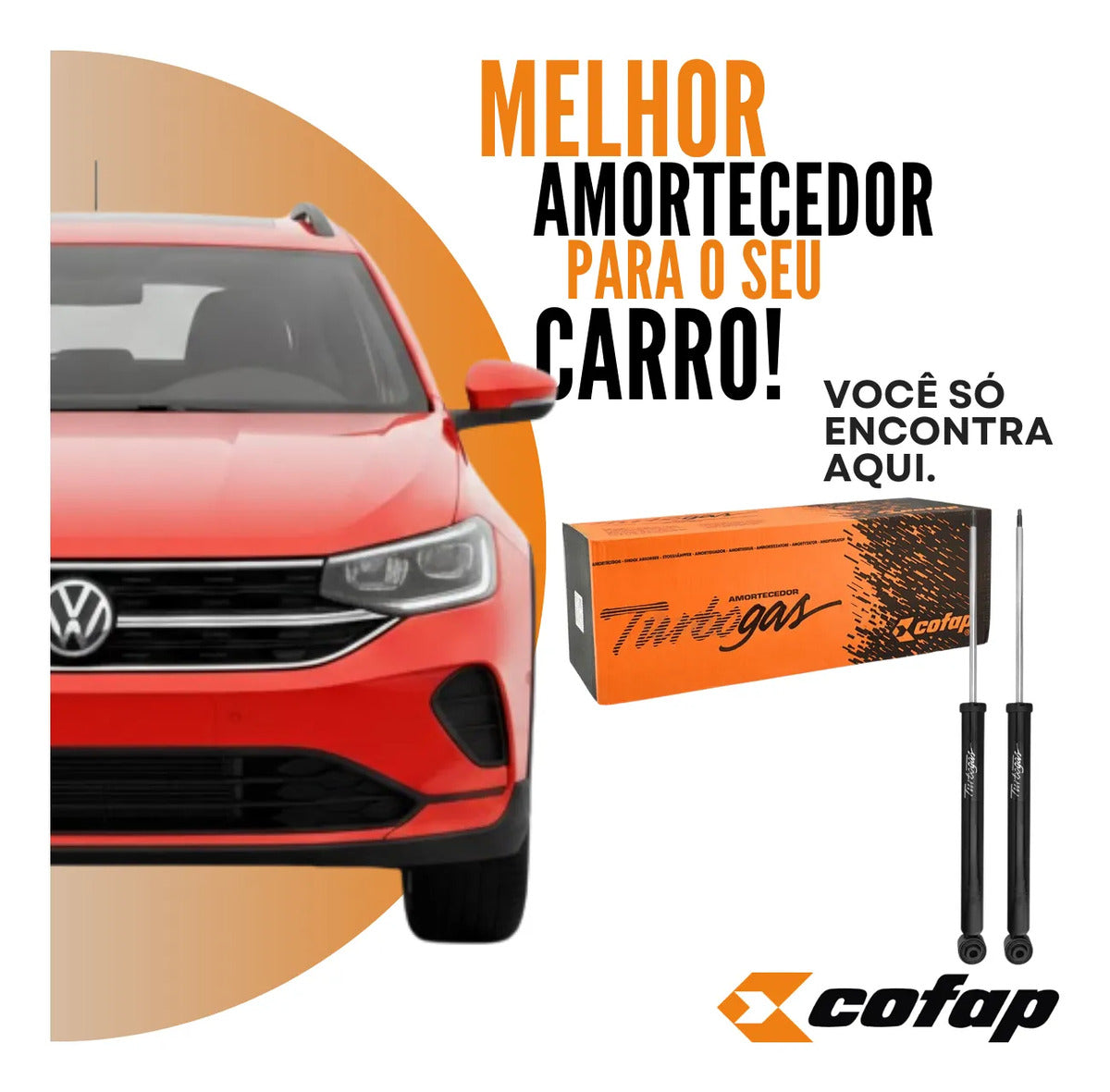 Par Amortecedor Traseiro Gás Nivus T-cross 2019 A 2025 Cofap