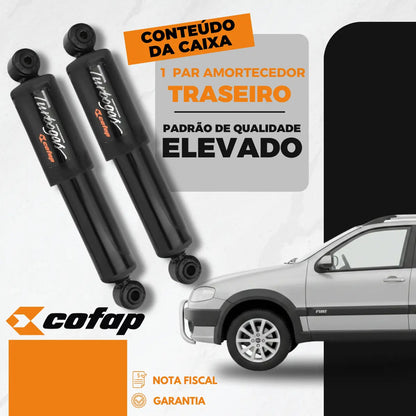 Par Amortecedor Traseiro Palio Weekend Locker Advent. Cofap