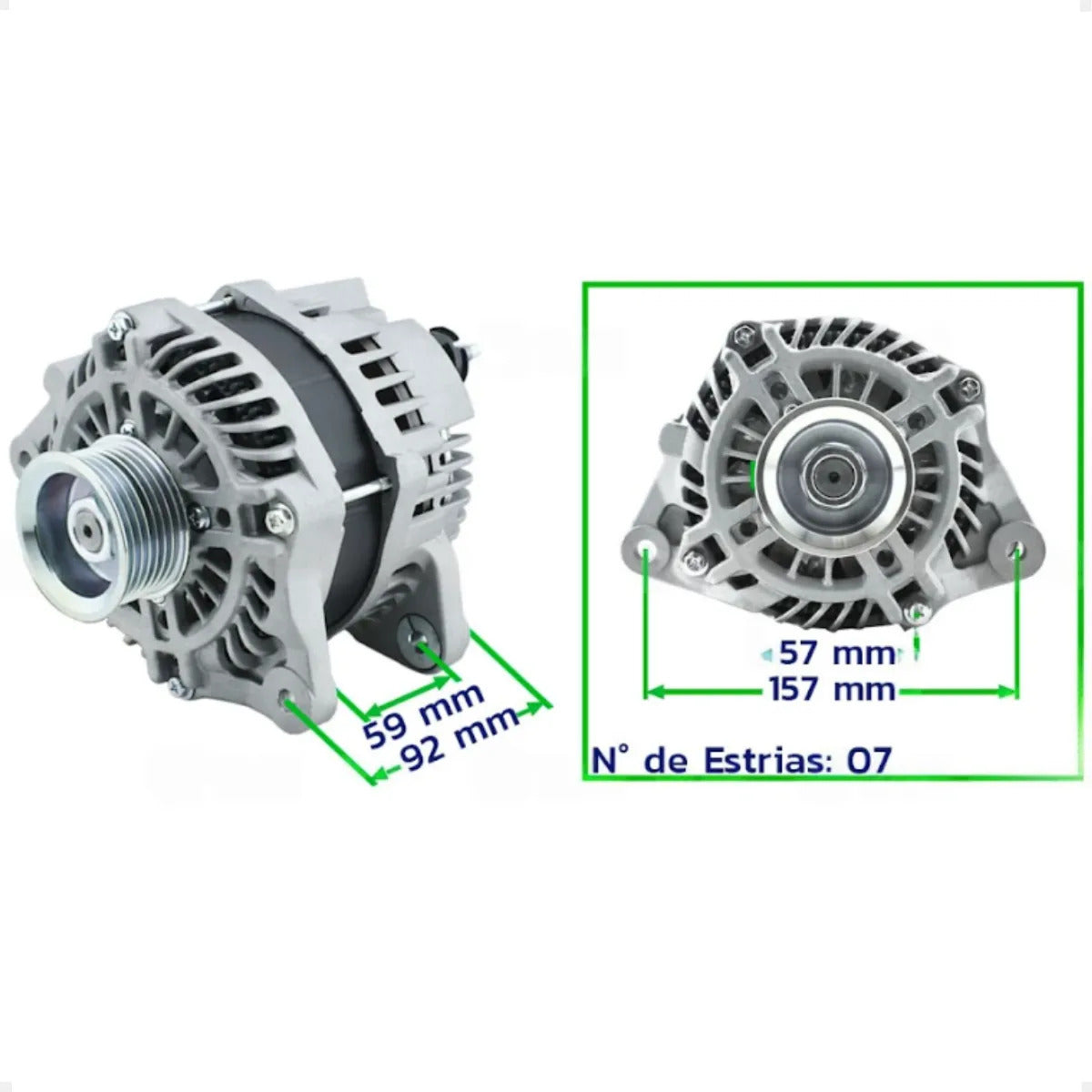 Alternador March / Versa 1.0 1.6 2012 Em Diante 12v130a