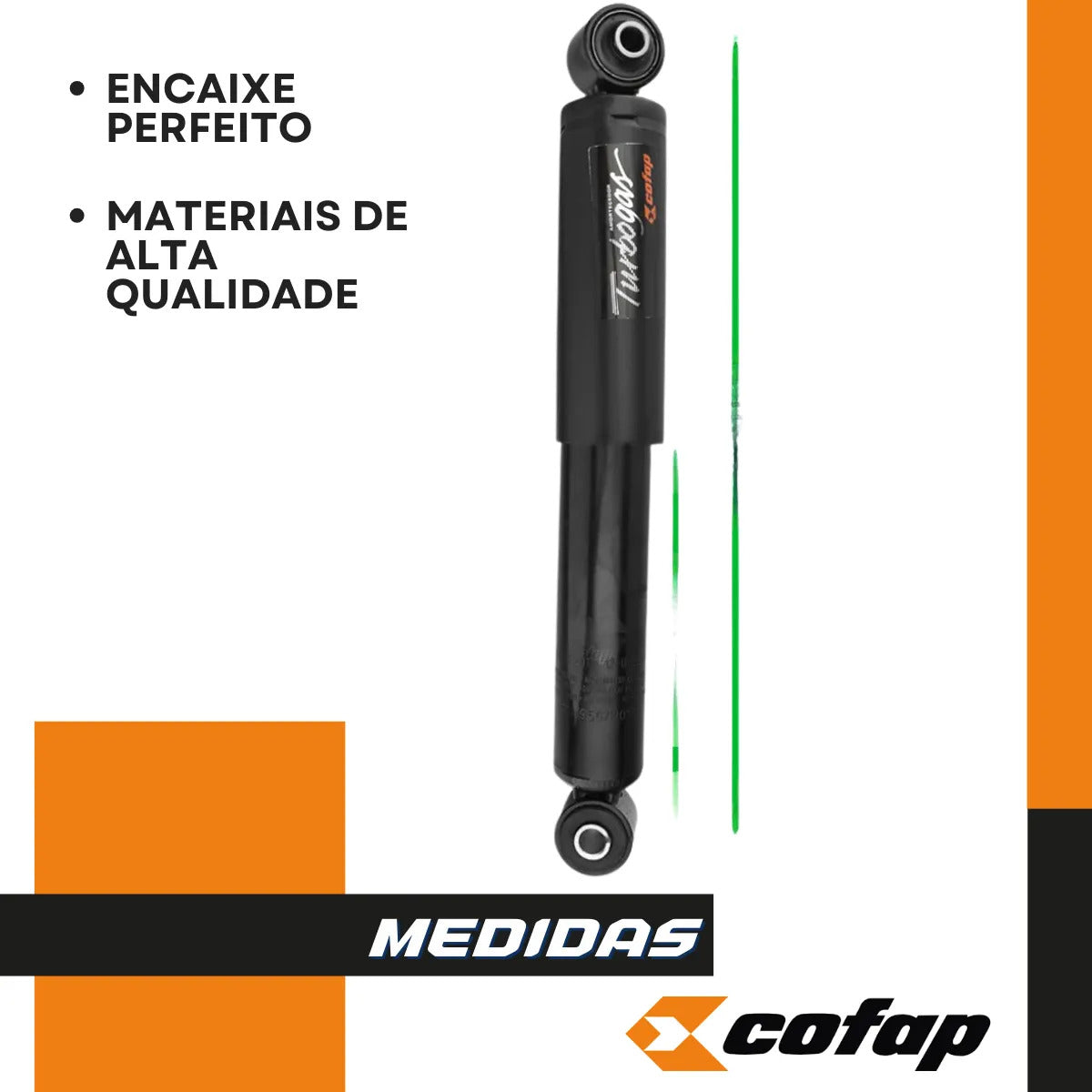 Par Amortecedor Traseiro Master 2.3 16v Original Cofap