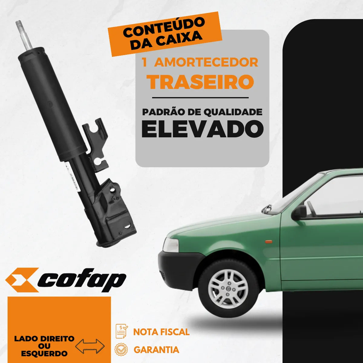 Amortecedor Traseiro Cofap Fiat Uno 89/13