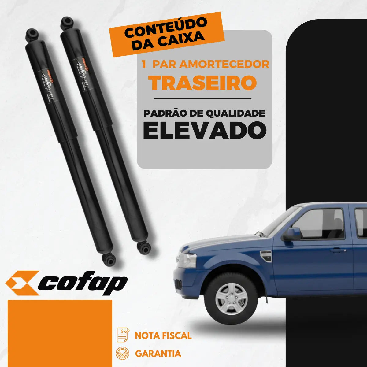 Par Amortecedor Traseiro Ranger 98/12 4x2 4x4 Cofap Original