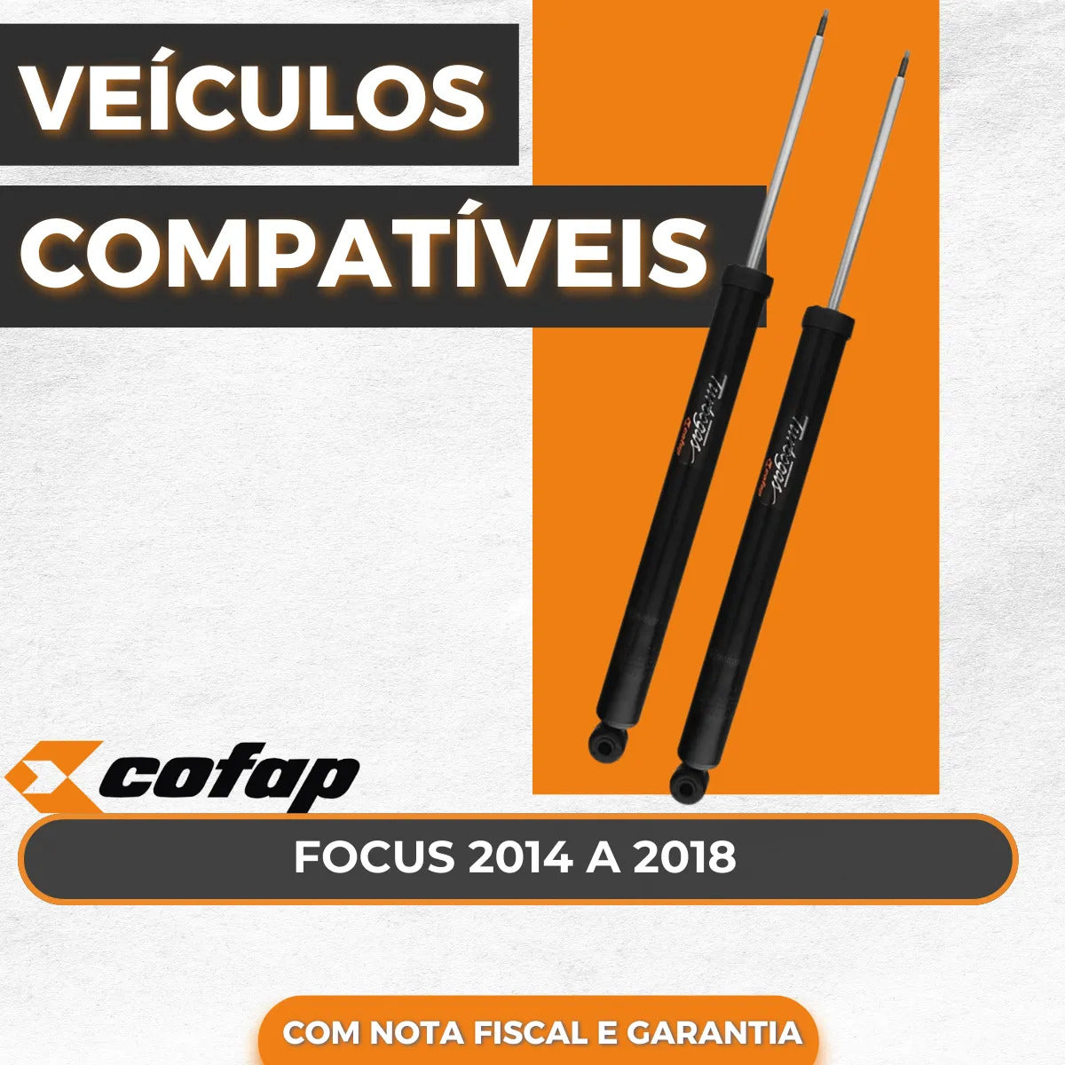 Par Amortecedor Traseiro Focus 2.0 2014 2015 Cofap Original