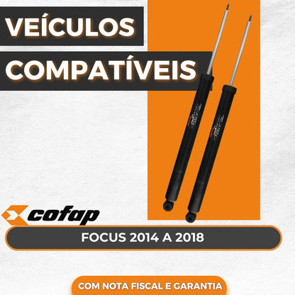 Par Amortecedor Traseiro Focus 2.0 2014 2015 Cofap Original