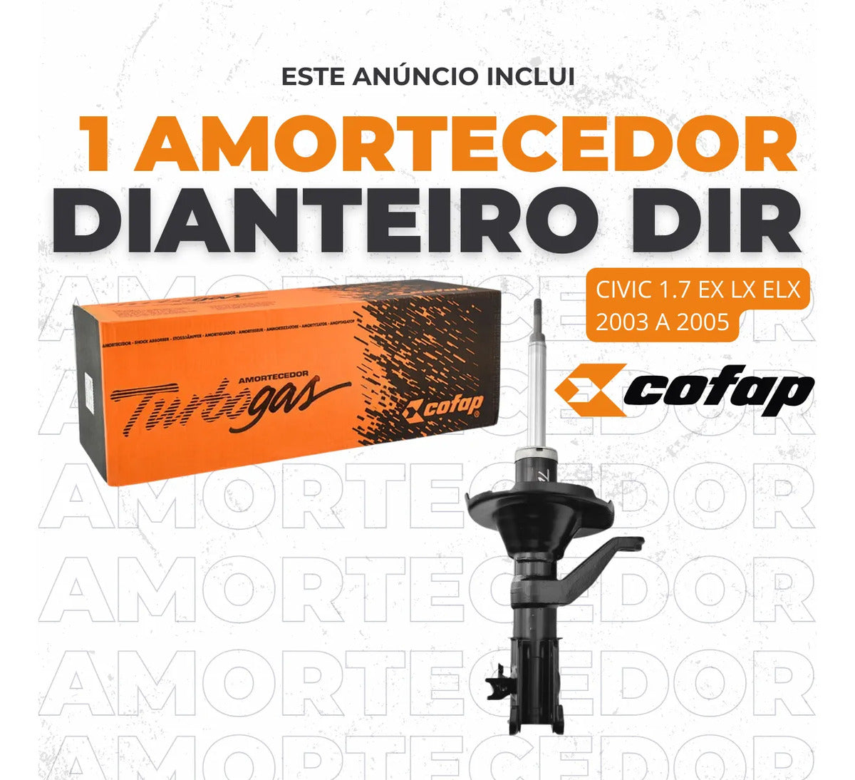 Amortecedor Turbogas Direito Cofap Gp35978m