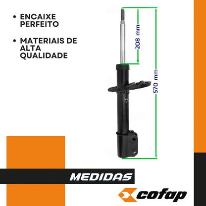 Par Amortecedor Dianteir Renault Logan 2014 A 2020 Cofap