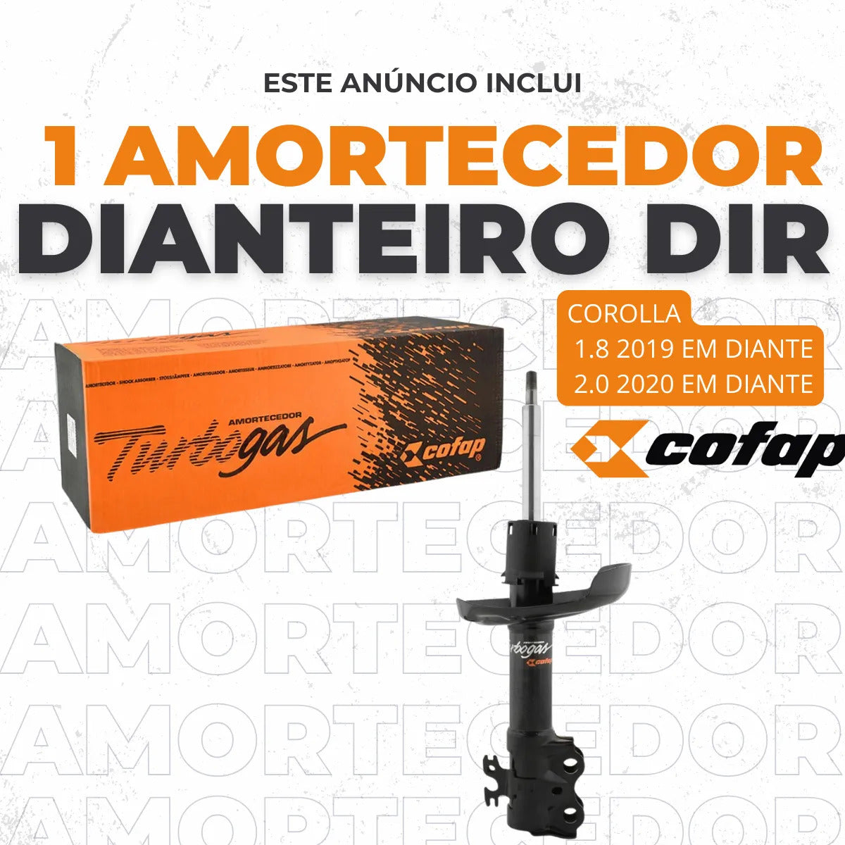 Amortecedor Dianteiro Direito - Cofap - Gp33412