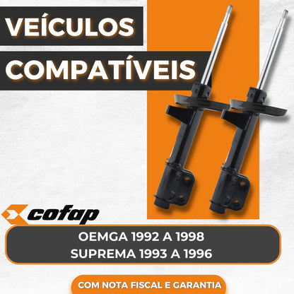 Par Amortecedor Dianteiro Omega 3.0 1993 1994 Original Cofap