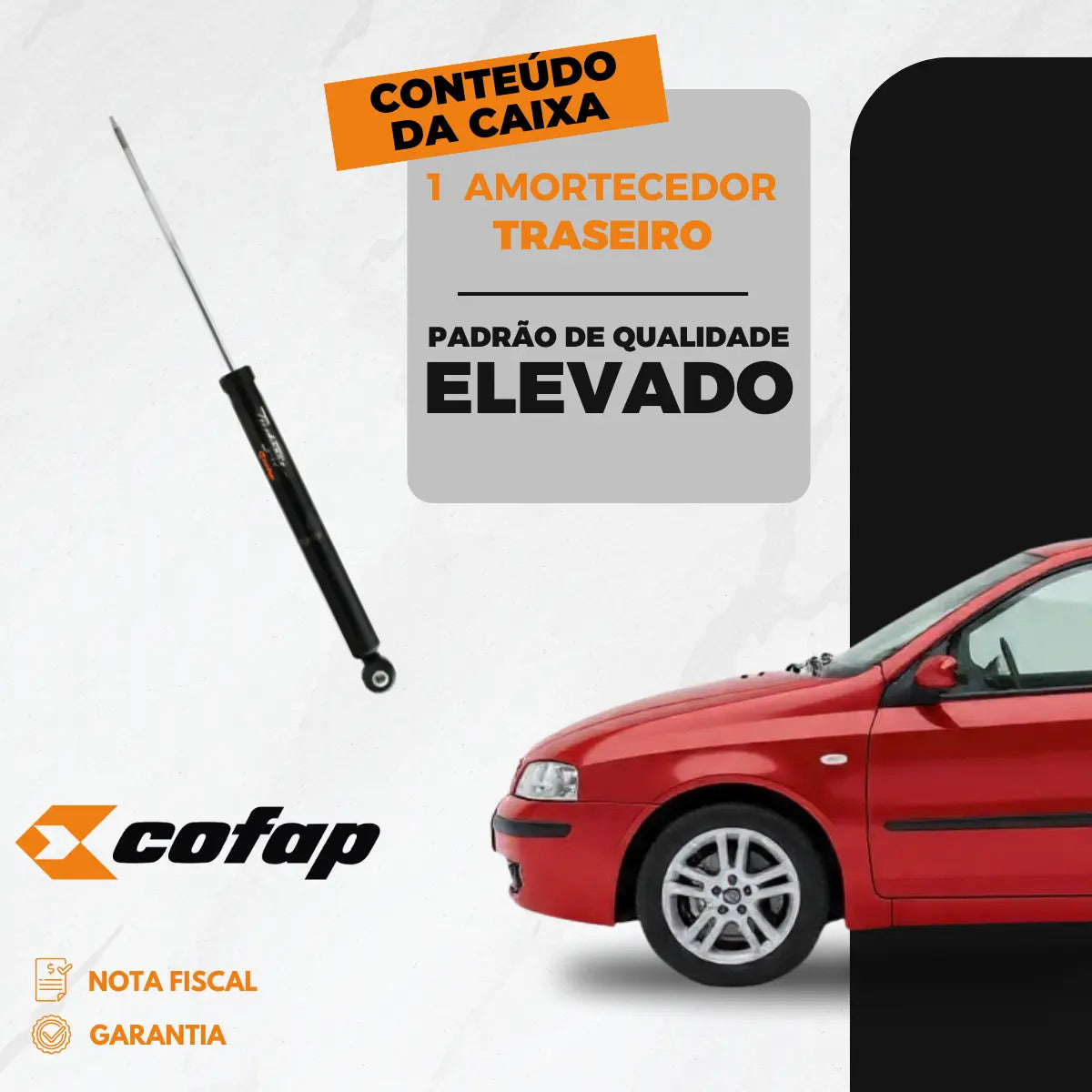 Amortecedor Traseiro Fiat Stilo 1.8 2002 A 2009 2010 Cofap