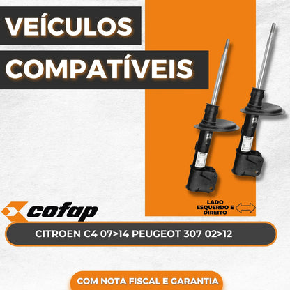 Par Amortecedor Dianteiro 307 02-12 Cofap Gp32691 Gp32692