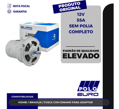 Alternador Euro Ep-70003nc Carro/caminhonete 1967-86 12v 55a