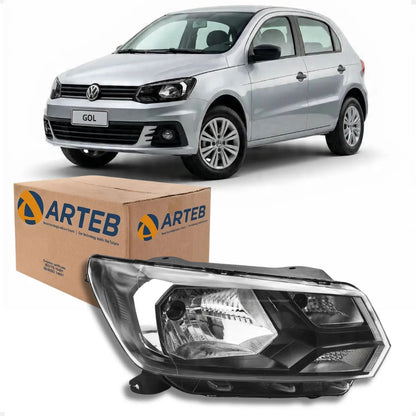 Farol Másc Negra Voyage Gol G7 2018 19 20 2021 Origina Arteb