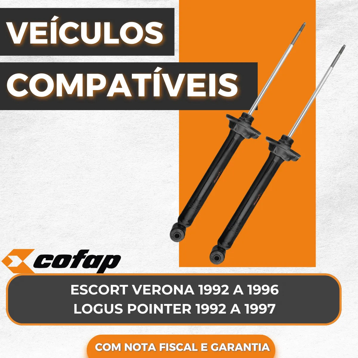 Par Amortecedor Traseiro Verona 93/96 Logus Pointer Cofap