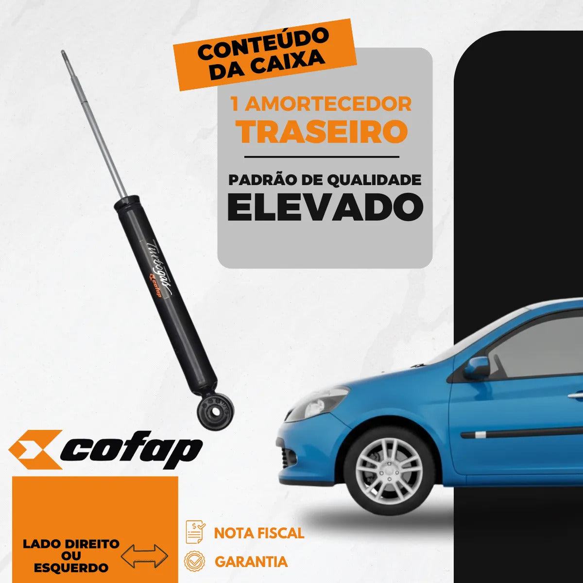 Amortecedor Traseiro Renault Symbol 2009 A 2013 Cofap