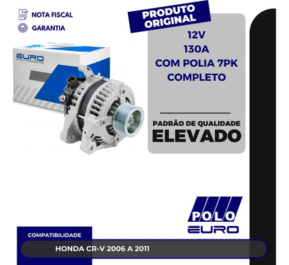 Alternador Euro Ep-70073 130a 12v Carro/caminhonete