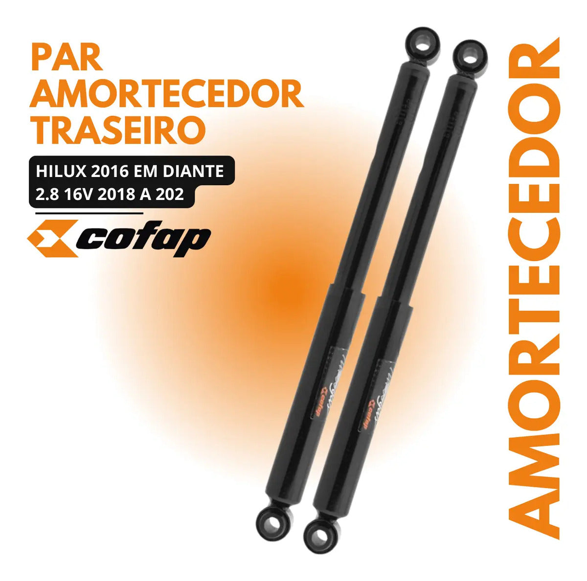 Par Amortecedores Traseiro Hilux 2.8 16v 2018/2021 Cofap