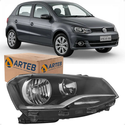 Farol Máscara Negra Foco Duplo Gol G6 2013 A 15 2016 Arteb