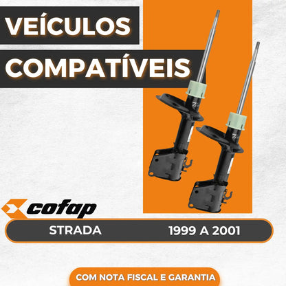 Par Amortecedor Dianteiro Strada 99 Até 2001 Original Cofap