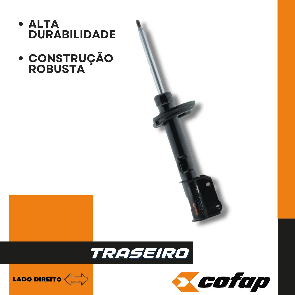 Amortecedor Traseiro Direito Compass 4x2 2017 Diante - Cofap
