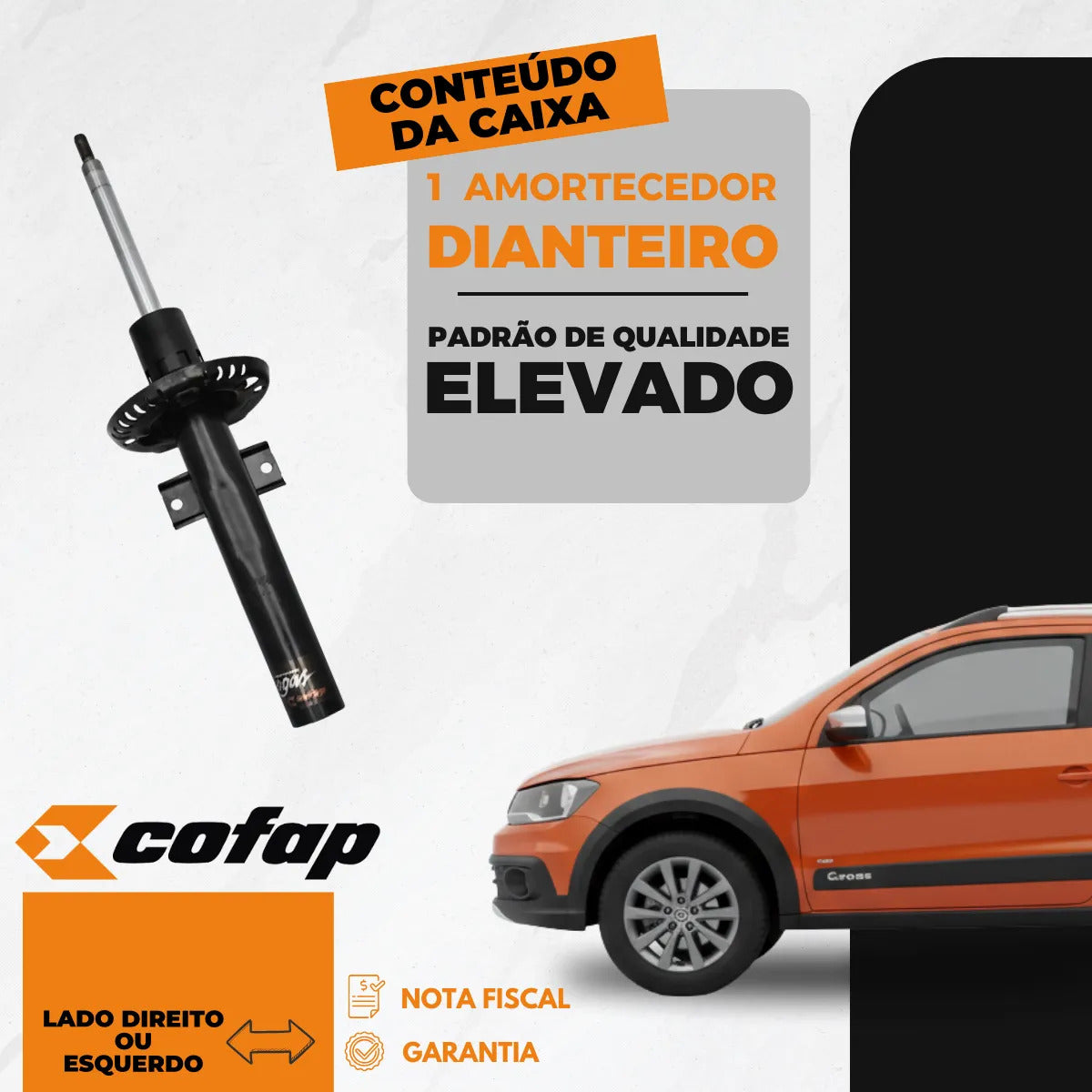 Amortecedor Dianteiro Saveiro Cross Cb Dupla 2015/.. Cofap