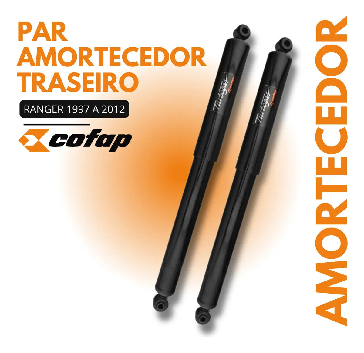 Par Amortecedor Traseiro Ranger 98/12 4x2 4x4 Cofap Original