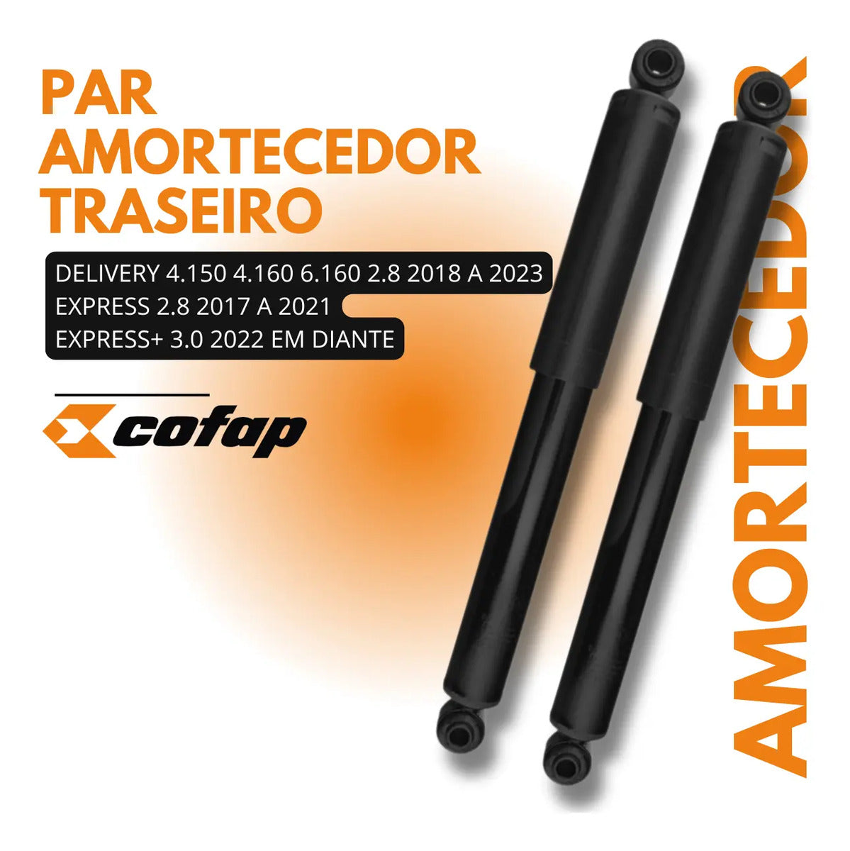 Par Amortecedor Traseiro Volkswagen Express Delivery Cofap