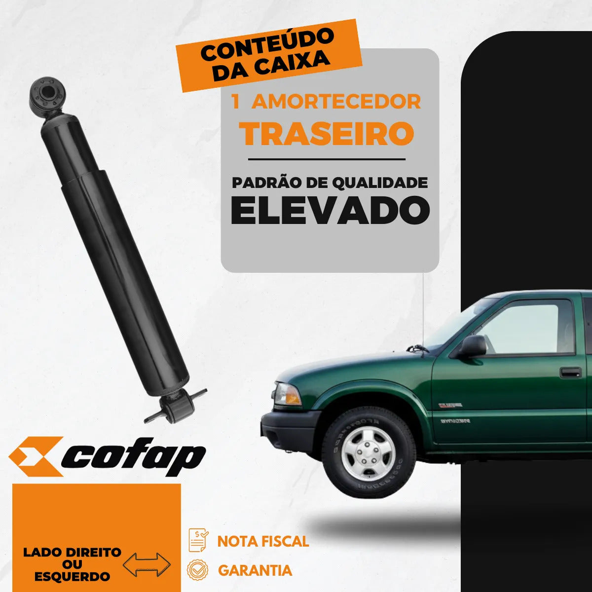 Amortecedor Traseiro Original Cofap S10 2.4 2008 A 2012