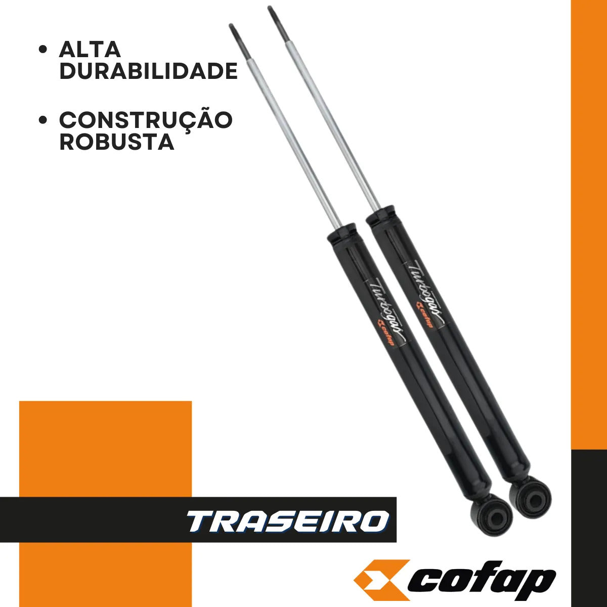 Par Amortecedor Traseiro Renault Duster 2016 Original Cofap