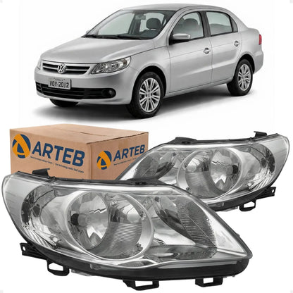 Farol Voyage G5 2009 A 2012 Foco Duplo Defletor Malha Arteb