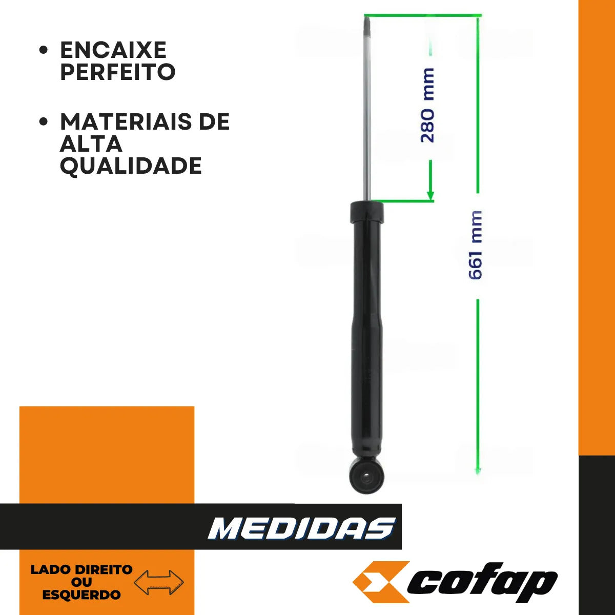 Amortecedor Traseiro Original Cofap Fox 2009 10 11 Em Diante