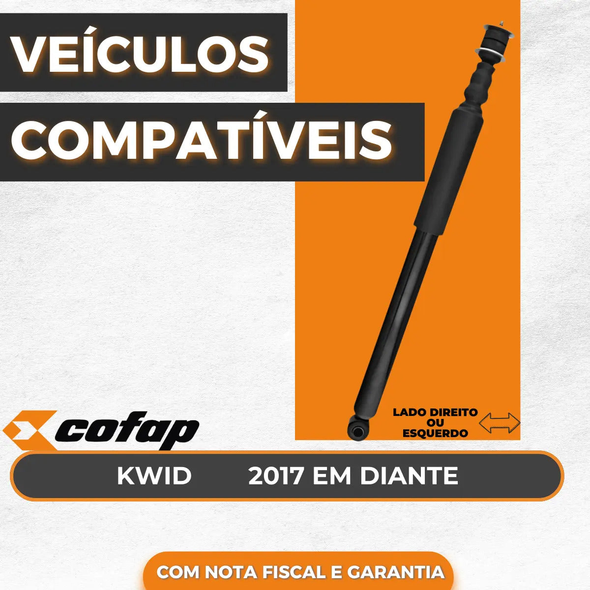 Amortecedor Traseiro Kwid 1.0 12v Novo Cofap Original