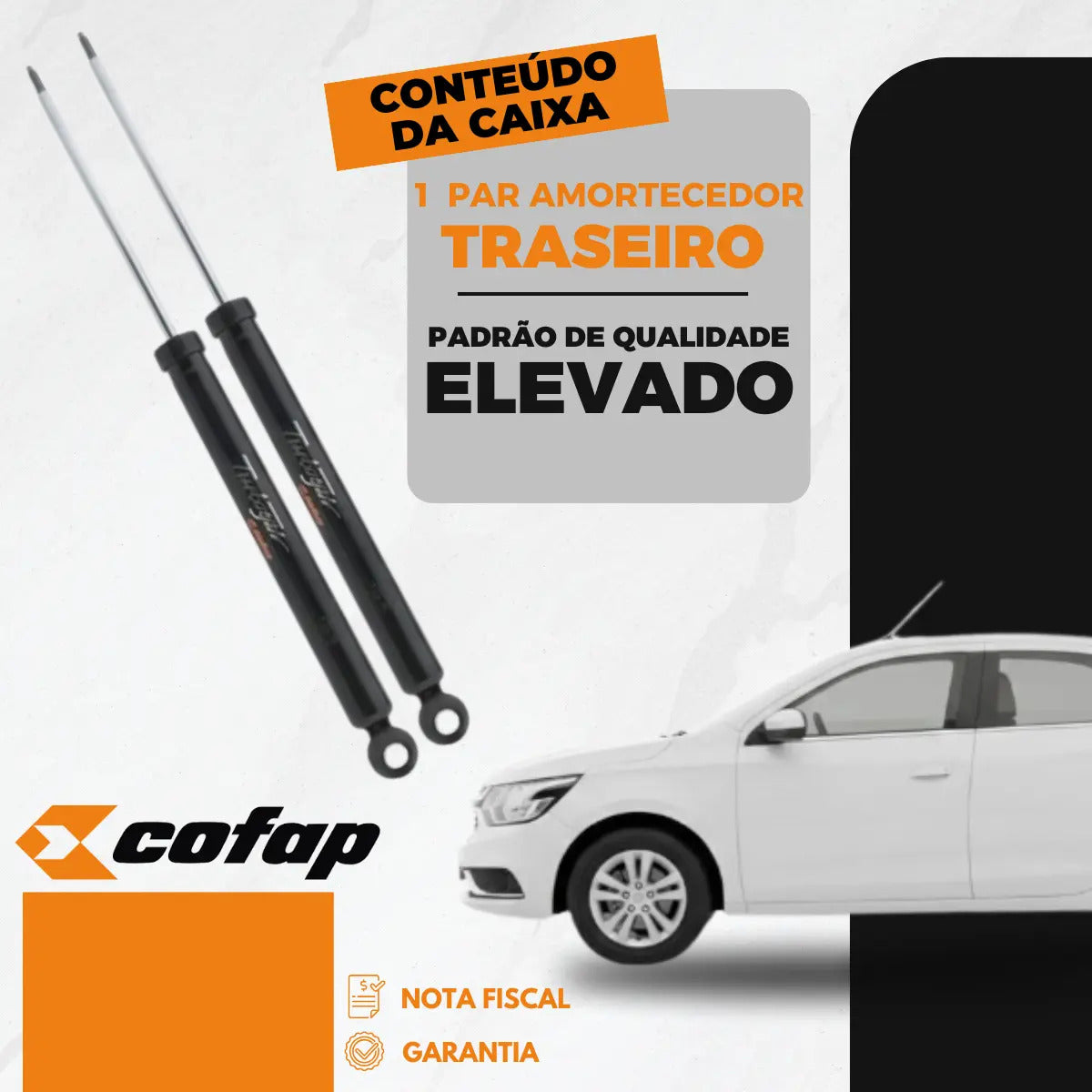 Par Amortecedores Traseiro Cobalt 2012 A 2021 Original Cofap