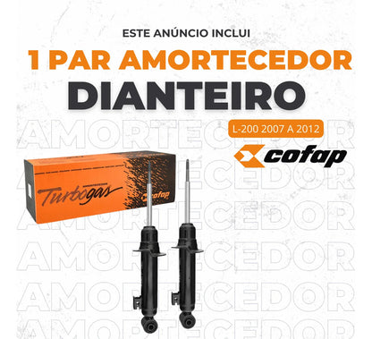 Par Amortecedor Dianteiro L200 Triton 2010 2011 2012 Cofap