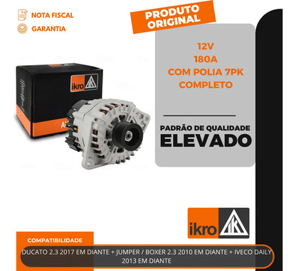 Alternador Ducato Boxer Jumper Daily 2.3 180a
