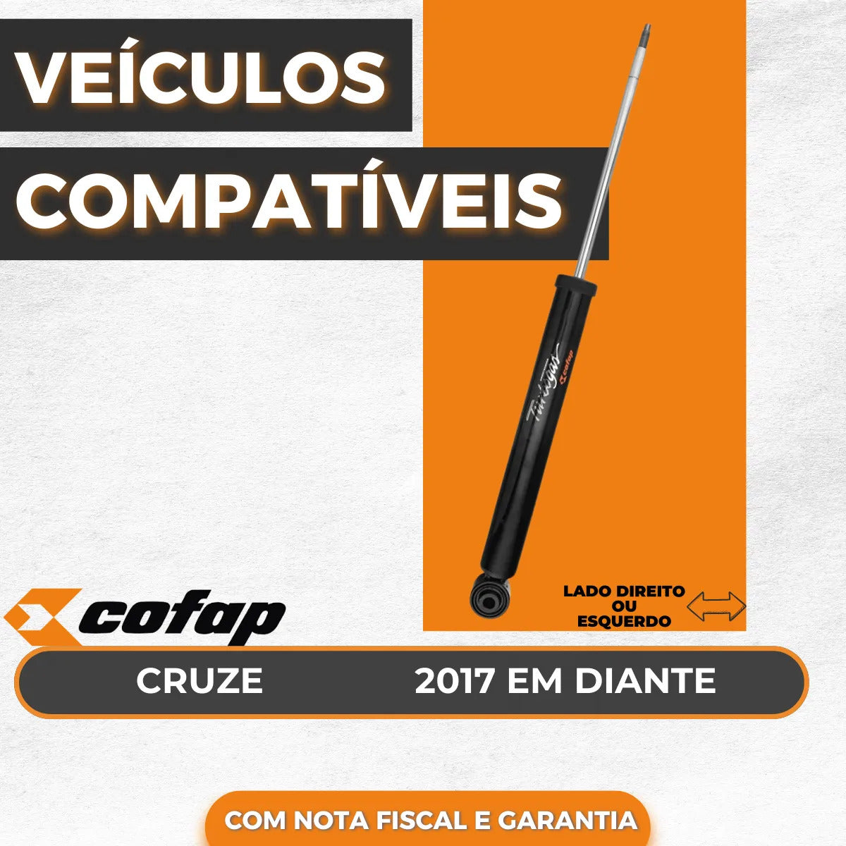 Amortecedor Traseiro Cofap Cruze 1.4 16v Turbo Sedan