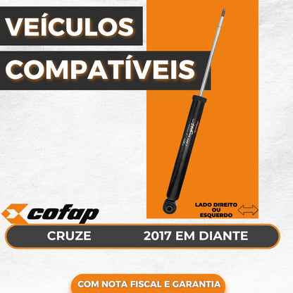 Amortecedor Traseiro Cofap Cruze 1.4 16v Turbo Sedan