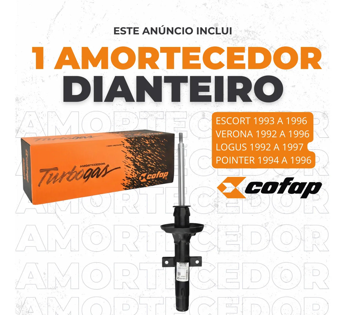 Amortecedor Dianteiro Logus 1992 A 1997 Cofap Gp32143