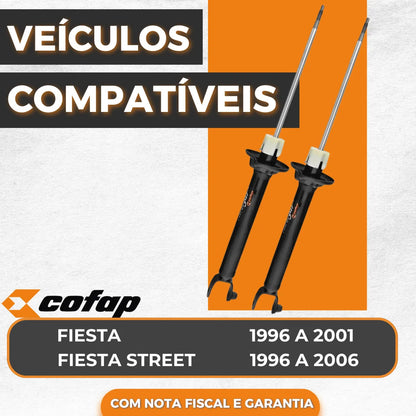 Par Amortecedor Traseiro Fiesta Street 1996 A 2006 Cofap