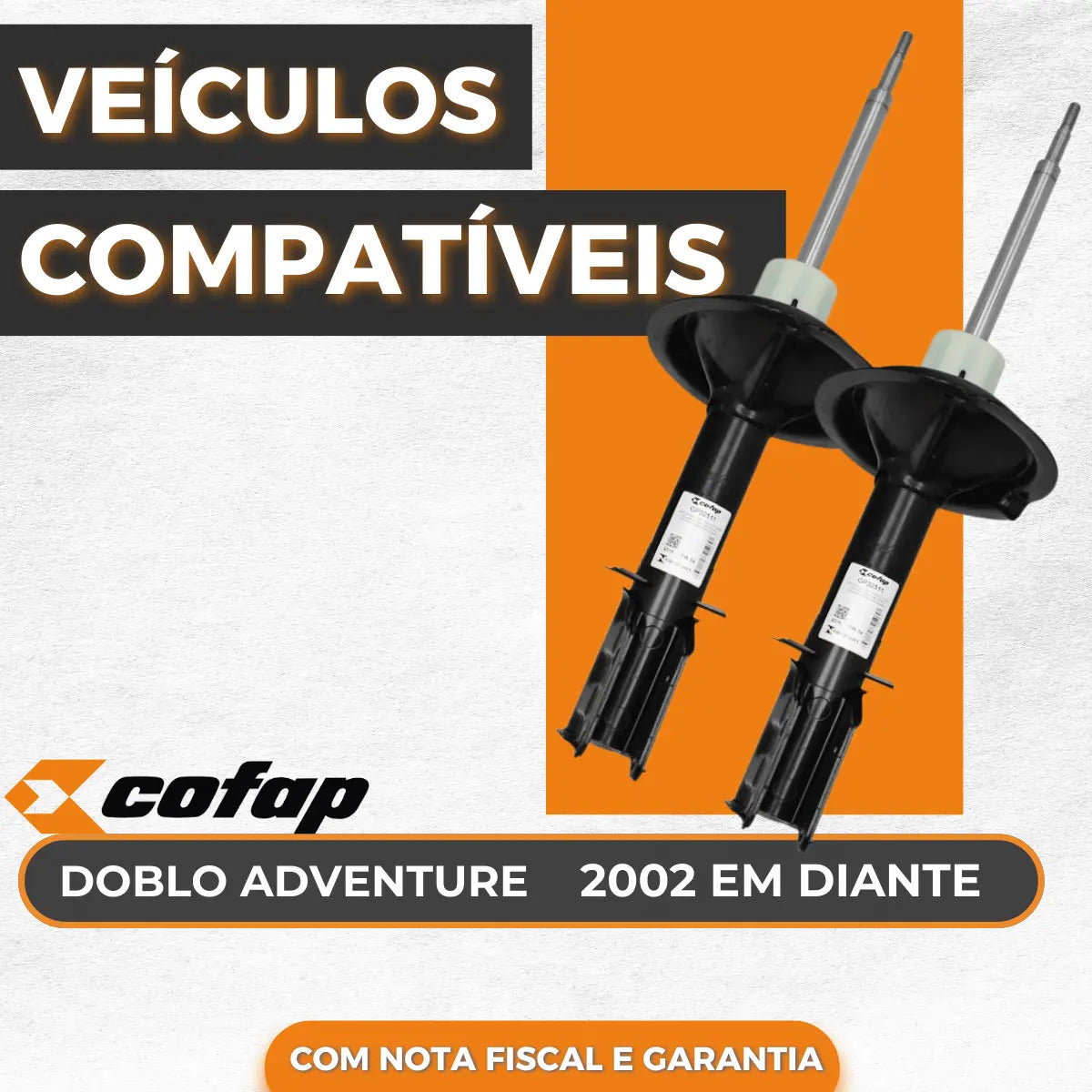 Par Amortecedor Dianteir Doblo Adventure Original Cofap 2012